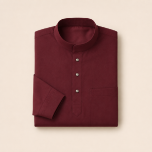 Maroon Modern Baju Melayu
