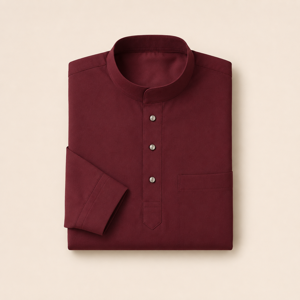 Maroon Modern Baju Melayu